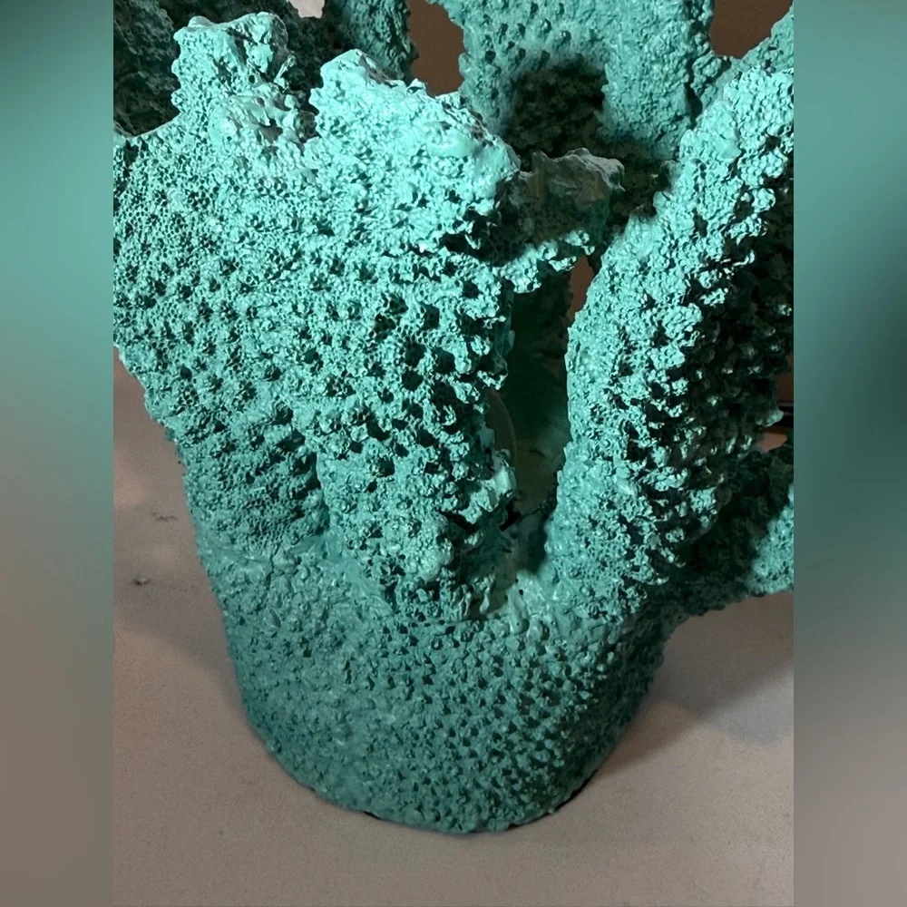 Faux Coral Light Coral Lamp Night Light Coastal Decor Coral Centerpiece Statment